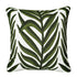 Farmhouse Floral Leaves Embroidered Decorative Throw Pillow Cover 18x18 inches, Boho Tufted Flowers Pattern Chic Cotton Cushion Case for Couch Bed Sofa Living Room（Green Palm Leaves）