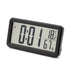 Digital Alarm Clock, Portable Black LCD with Temperature & Humidity Display, Wall Mountable, Ideal for Dorm or Desktop Use
