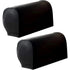 Waterproof Faux Pu Leather Armrest Covers Vintage Stretch Arm Covers for Chairs Couch Sofa Armchair Slipcovers for Recliner Sofa 2pcs,Black