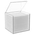 Disposable Face Towel Holder Storage Box , Clear Acrylic Box Container , Makeup Organizer With Flip Lid