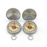 2pcs Waterproof  Compass for Hiking, Survival & Navigation – Large Dial Pocket Compass with Keychain Loop, Ideal Metal for Kids, Scouts, Hunting & Compass Gifts for Men