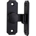 Heavy Duty 90 Degree Barn Door Lock,  Stainless Steel Security Sliding Door Latch for Barn, Garden, Bathroom, Fence, Shed - Anti-Rust and Robust (Short/Black)