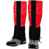 Waterproof Gators for Hiking Boots and Shoes Lightweight Adjustable Leg Gaiters for Men Women Gaiters for Hiking Snowshoeing（Red adult）