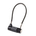 Combination Lock Cable Lock with 4 Digits Cabinet Lock with  Durable Cable Ideal for lockers, Gym, gate, Fence, Toolbox, case, hasp Storage and Outdoor（black175mm）