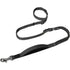 Hands Free Dog Leash for Walking Running with Safety Car Seat Belt Shock Absorbing Bungee Leash with Padded Handle (Black)