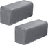 Set of 2 PU Leather Sofa Armrest Cover Anti-Slip Waterproof Furniture Armrest Protector Armchair Slipcovers for Recliner Sofa Chairs(Grey)