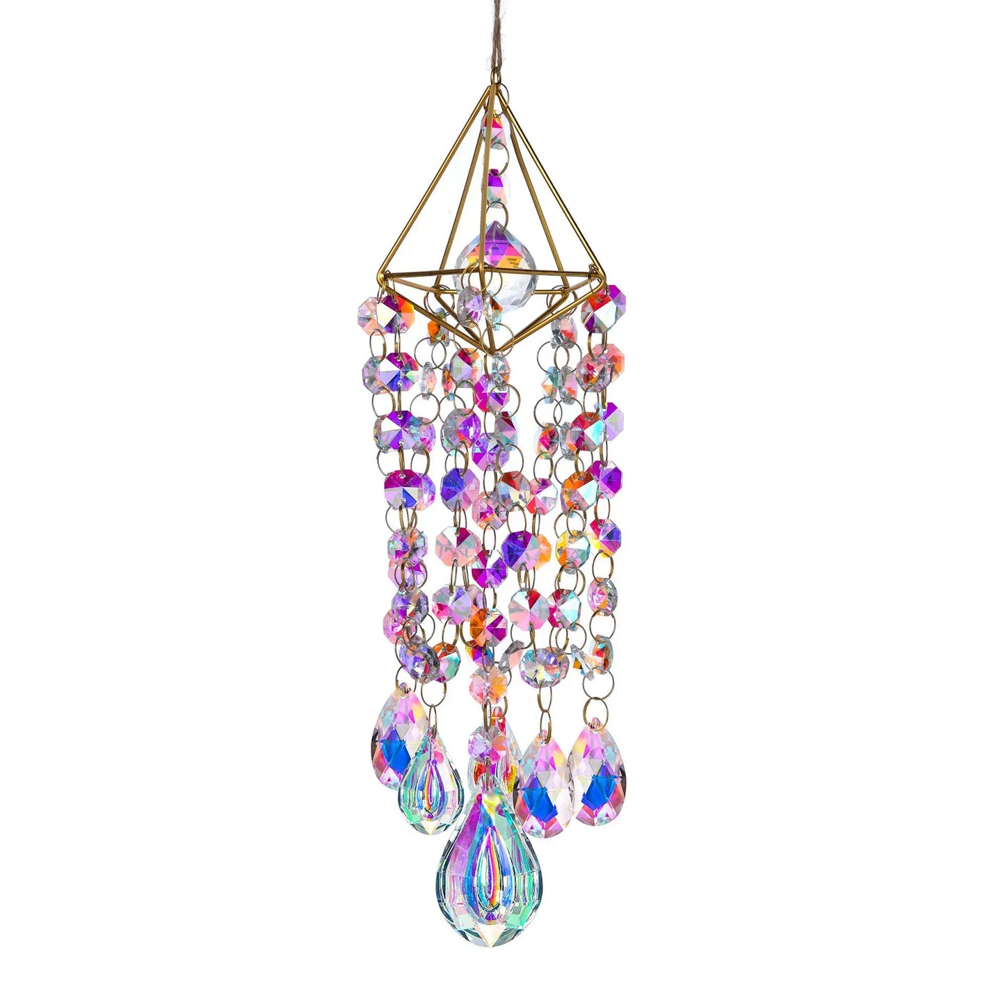 Rainbow Manufacturing for Window Hanging, Rainbow Maker   Indoor Window Glass Wind Chimes Home Garden Decor, Purple