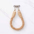 2pcs Rope towel ring, toilet paper holder self-adhesive hook retro home decoration curtain tie rope holder bathroom decoration Bohemian farmhouse (khaki)