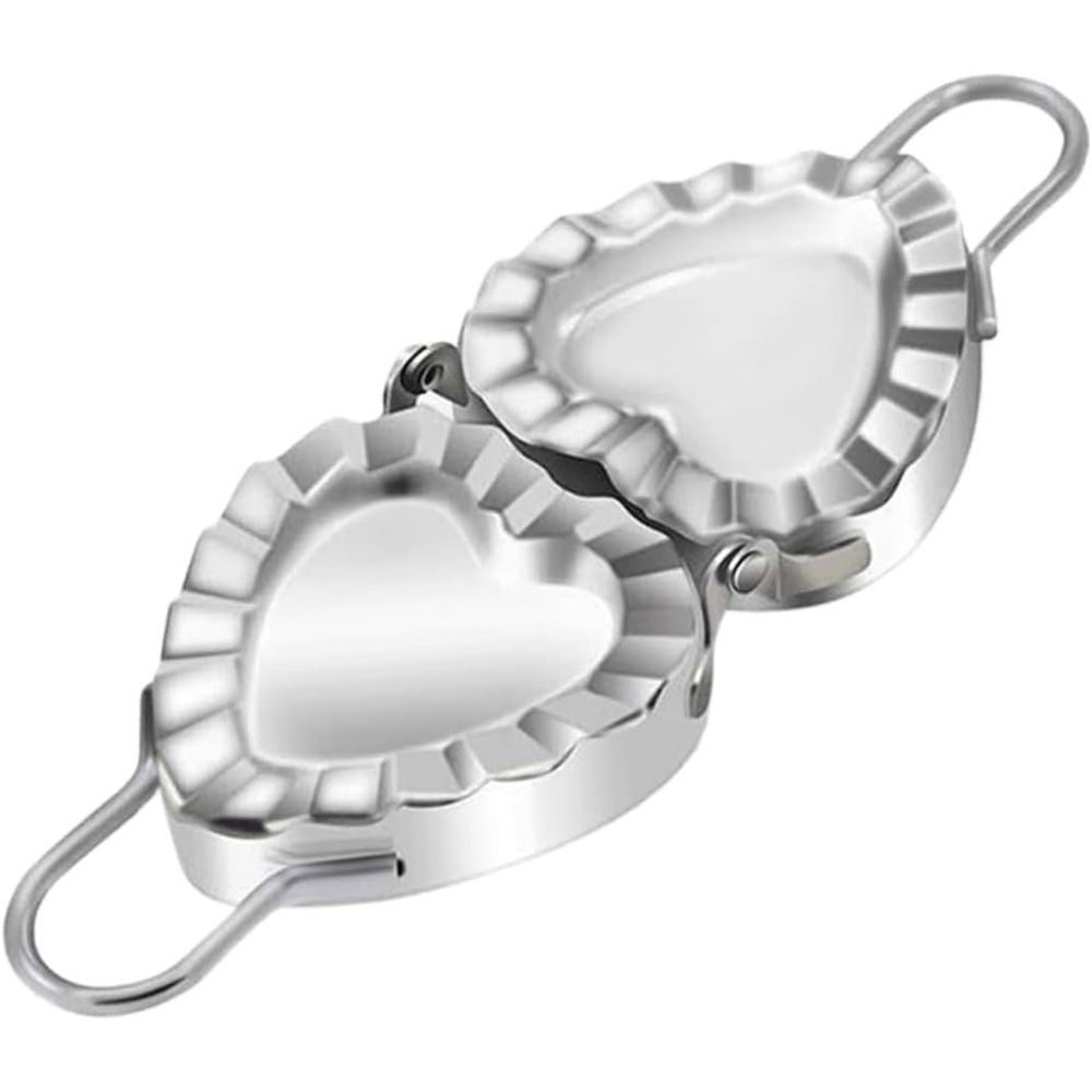 Heart-shaped Steel Handle 304 Stainless Steel Dumpling Mold Easy to Use Perfect Dumpling Tool