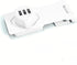 Mechanical Password Rotary Hasp Locks, Cabinet Locks with Combination, Door Security Latch for Small Barn Doors, Cabinets, Gate, Bathroom, Outdoor, Closet, Fence (3.5-inch two hole white screw installation)