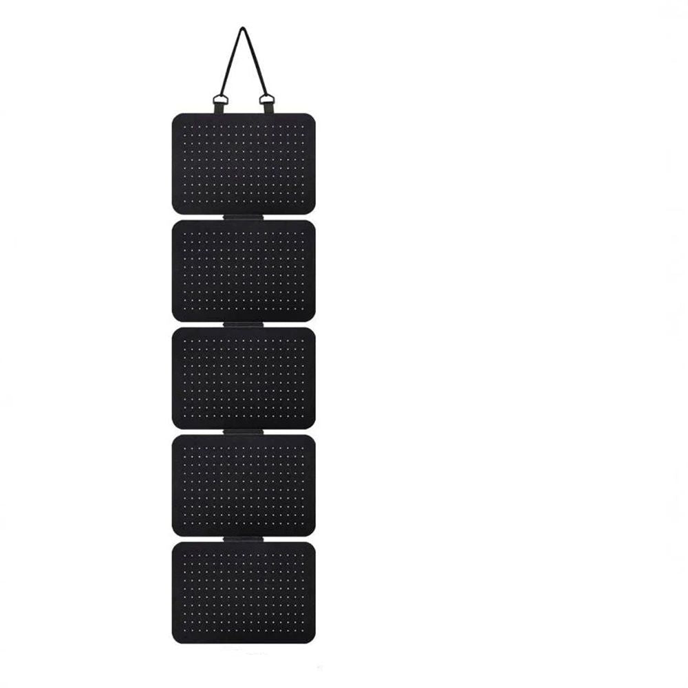 Enamel Lapel Pin Display Panels Organizer with 5 Loose-Leaf Board Pieces, Hanging Brooch Pin Organizer, (Pins Not Included) (Black)