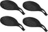 TPE Spoon Rest,  Heat Resistant Kitchen Utensil Holder Spatula Ladle Rest for Counter Stove Top, Black 4Pcs