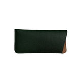 2pcs Women's Eyeglass Case Leather Soft Holder Pocket Cases Slim Travel Pouch for Sunglasses Eyeglasses Readers（black）