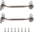 4-inch window windproof artifact, solid door bolt, latch, door buckle, stainless steel sliding door and window windproof hook fastener 2pcs