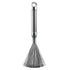304 stainless steel pot brush, household long handle cleaning and stain removal brush, nano steel wire brush, kitchen pot washing brush