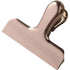 2pcs Food Sealing Clips Snack Bag Sealer for Chips Bread and Grains Fresh-Keeping Stainless Steel Large Bull Clips Clamps for Drawing Board, Home Kitchen Office (Champagne)