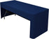 120*40*75cm Rectangle Fitted Open Back Tablecloth for Folding Table Washable Polyester Table Cover for Trade Show Wedding Party Picnic Outdoor Events dark blue