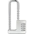 Gym Locker Lock Code Long Adjustable Shackle Lock for, School, Gym, Fences,Child Proof Sliding Code Locks Baby Safety U Shaped for Knob Handle Drawers Closet (Silver)