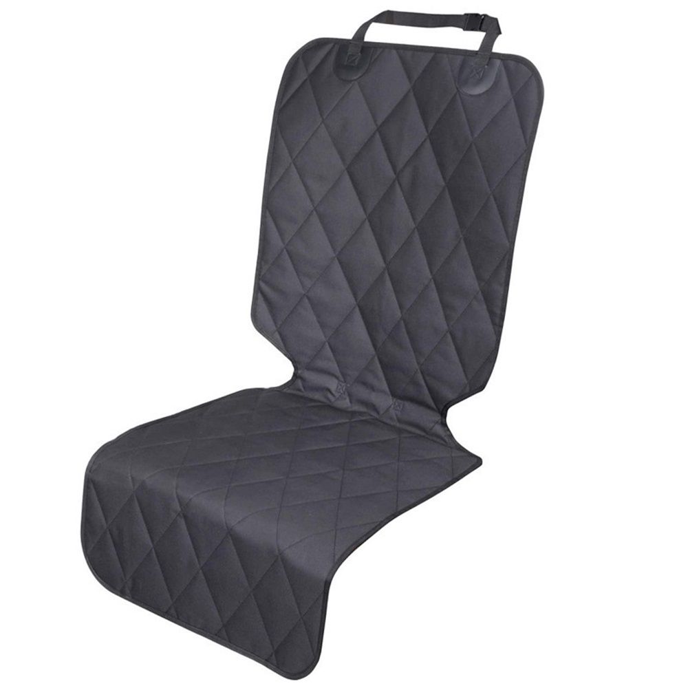 Dog Front Seat Cover  Car Seat Protector for Dog, Car Cover for Pet, Front Single Bucket Captain Chair Protector, Standard, Black, 1Pack