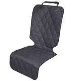 Dog Front Seat Cover  Car Seat Protector for Dog, Car Cover for Pet, Front Single Bucket Captain Chair Protector, Standard, Black, 1Pack