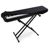 88 Key Keyboard Dust Cover - Stretchable Fabric Protector for Digital Piano & Electronic Keyboards (Black) - Universal Fit with Storage Bag