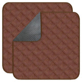 Waterproof Chair Pads for Incontinence (53*56cm) - Washable, Waterproof Seat Protector - Chair Protector Seat Cover - Absorbent Pad for Bed, Seat, Car, Wheelchair & Recliner （Coffee, 2 Pcs)