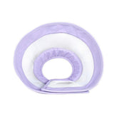 Cat Recovery Protective Cone Collar After Surgery-Soft Adjustable Waterproof Lightweight Elizabethan Collar to Prevent Cats from Touching Stitches, Wounds and Rashes (Light Purple, M)