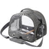 Bird Travel Carrier with Stand Perch and Stainless Tray,Portable Small Bird  Cockatiel Carrier for Hiking, (Grey)