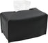 Tissue Box Cover,Modern PU Leather Rectangular Tissue Box Holder - Decorative Holder/Organizer for Bathroom Vanity Countertop, Night Stands, Office Desk -  rectangular black