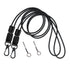 2 Pack of Lanyard, Leather Braided Badge Lanyard for ID Card Holder Keys Office Adjustable Lanyard with Strong Metal Clasp Keychain Holder Neck Strap for Men& Women