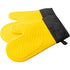 Pair of 2  Heat Resistant Silicone Oven Mitts, Non-Slip Mitts for Cooking, Flexible Oven Gloves - Non-Slip Kitchen Essentials, Kitchen Gadgets, Yellow