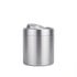 Covered trash cans, brushed stainless steel trash cans, cylindrical trash cans, bathroom, living room, office, kitchen trash cans (silver)