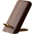 Wooden Desktop Phone Stand, Portable Mobile Phone Bracket for Office and Live Streaming, Creative Black Walnut Cellphone Holder with Stable Tabletop Rack