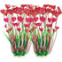 2pcs Grass Aquarium Fish Tank Landscape Plastic Water Grass Fish Tank Decoration Fake Water Grass Simulated Water Grass Ornament (Pink )