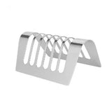 Toast Rack Bread Holder 6 Slice Slots Stainless Steel , dry placement rack, toast slices display rack, drain rack, tableware