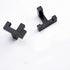 2 Pack Heavy Duty Double Claw Coat Hook Wall Mount with Screw Retro Double Coat Hook Utility Hook for Coats, Scarves, Bags, Towels, Keys, Hats, Mugs, Hats (Black)