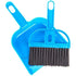 2pcs Pet Cage Broom Brush Dustpan Set - Small Cat Litter Sweeper for Pet Cage Clean and Car Keyboard Brush (Blue)