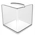 Tissue Box Holder & Cover Multi-Use Dryer Sheet & Mask Case Organizer for Bathroom, Car, Office, Table - Clear Square（14X14X14cm）
