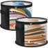 2PCS Extra Large Clear Hat Organizer for Travel and Wardrobe, Holds up to 7 Hats, Round Hat Box Storage for Women & Men,Large Capacity Cowboy Hat Organizer(Black)