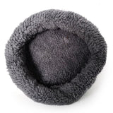 Warm Guinea Pig Bed,  Outer Inner Diameter Hamster Beds with Plush, Machine Washable Small Pet Hideout, Cozy Carrier Cage Accessories for Small Dwarf Rabbits Hedgehog Squirrel Ferret（grey）