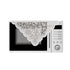 2pcs Small Square Tablecloth Elegant White Lace Jacquard Square Tablecloths Table Topper Decoration Cover for Home Dresser Scarf and Table Centerpiece 60*60cm