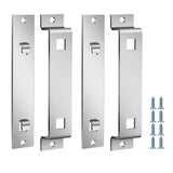 4 Sets of Bird House Brackets, Steel Bird House Mounting Bracket with Screws and Drywall Anchors, Bird Feeder Hanger Bracket Mounting Plate for Securing Bird Houses Nesting Boxes