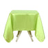 85inch/215cm   Tablecloth Overlay, Green Square Tablecloth Cover, Wrinkle-Free Table Cover, Stain-Resistant Fabric for Party, Wedding, Banquet Table Decoration