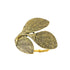 Gold  Napkin Rings - Set of 6 Natural Metal  Leaves Napkin Holders for Wedding Party and Daily Use, a Beautiful complement to Your Dinner Table Décor ( Golden)