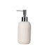 Hand Soap Dispenser with Stainless Steel Pump, for Bathroom and Kitchen, Luxury Farmhouse, Boho & Zen Style, Sandstone Finish, Rust Proof, Beige yellow