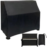 Upright Piano Cover-Black Piano Cover-Pet Paw Protector-Waterproof, Dustproof, Sunproof-Reusable Washable Piano Full Cover（420D：153*60*110cm black）