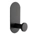 Adhesive Towel Hooks for Bathrooms 2 Pack Matte Black Stainless Steel  Sticky Wall Hooks for Hanging Heavy Duty Self Adhesive Robe Shower Hanger for Kitchen, Closet, Cabinet, Door