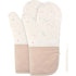 Heat Resistant up to 500°F, Oven Gloves with Soft Lining, Non-Slip Kitchen Essentials, Kitchen Gadgets, Apartment Essentials, Great Gift for Cooking (beige)