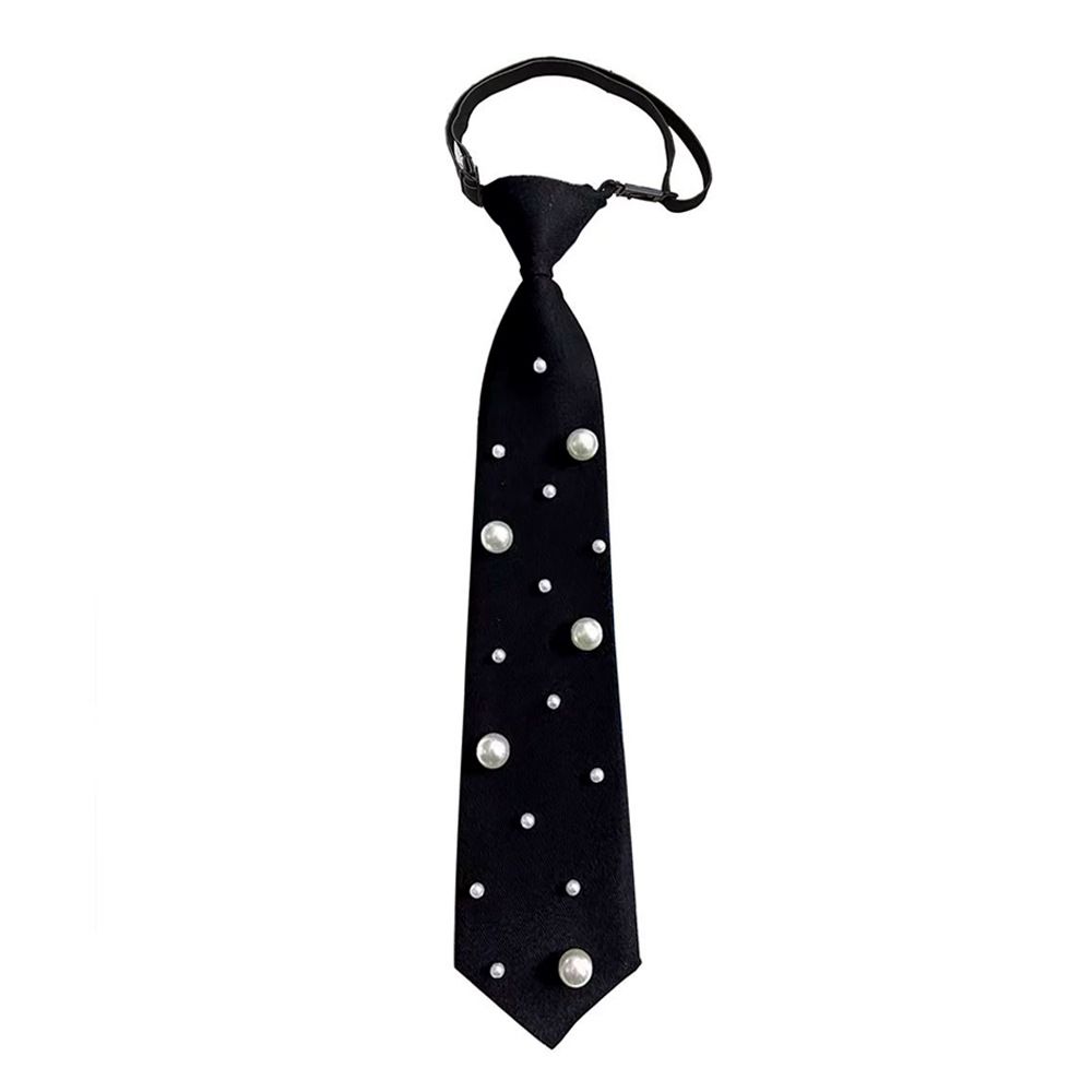 Black pre tied tie paired with adjustable unified tie, elegant tie suitable for parties, dances, and banquet dates（black）