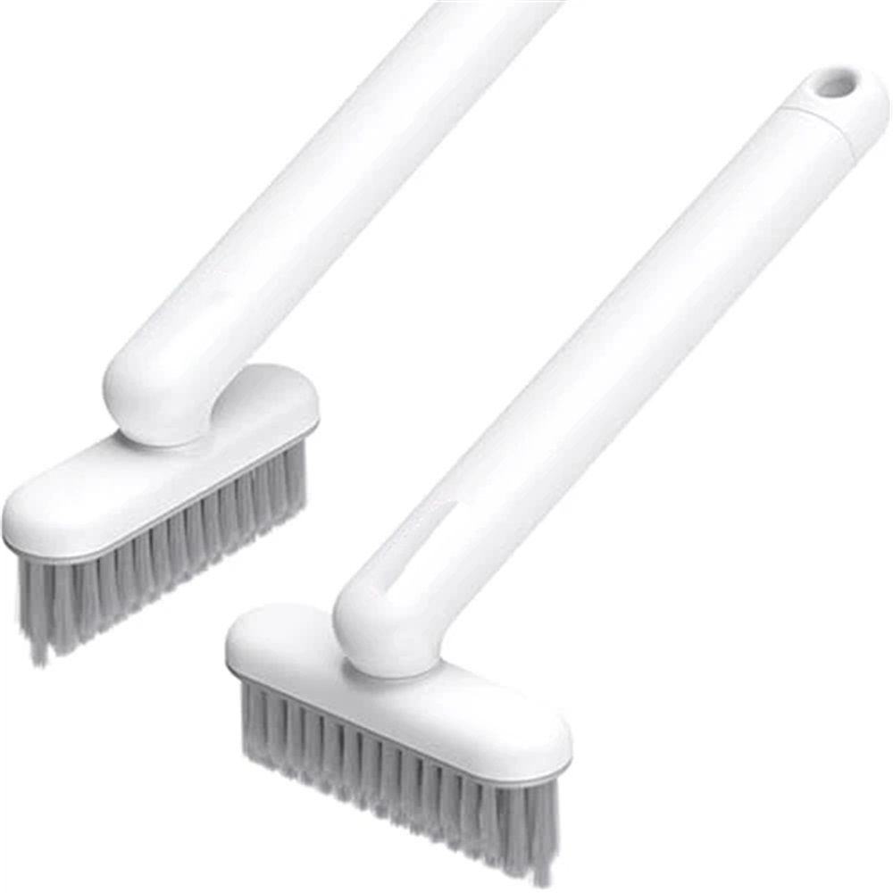 Crevice Cleaning Brush Grout Cleaner for Household use Multi-Purpose Hard Bristle Brushes Bathroom Brush for Kitchen Window Toilet Grout Bottle Sink Corners Blender Small Spaces 2 Pack White